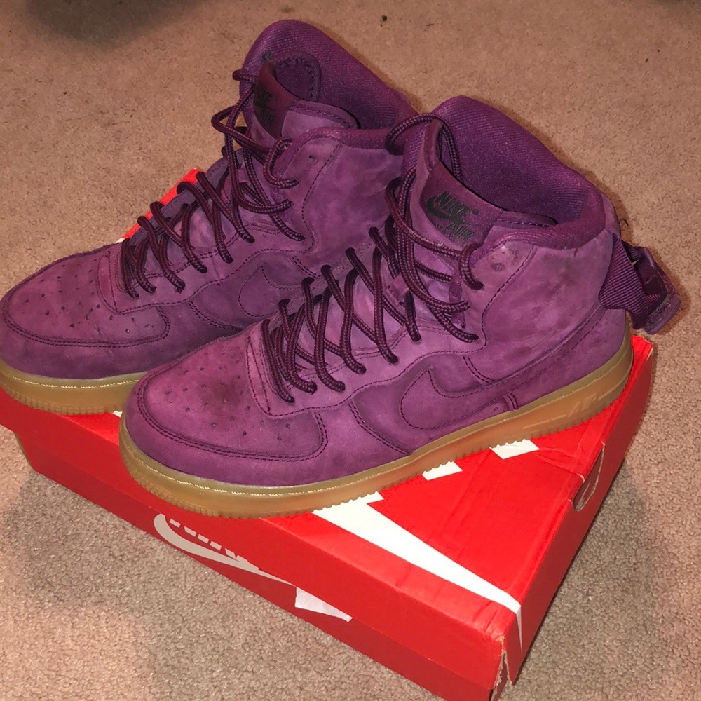 Purple Nike Air Force 1’s